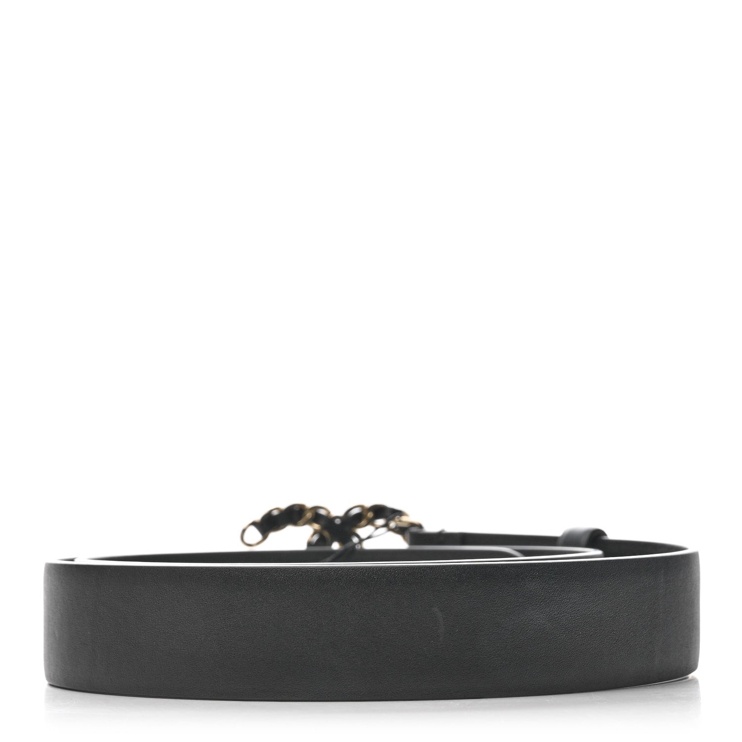 Chanel Lambskin CC Chain Belt 85 34 Black 2 of 6