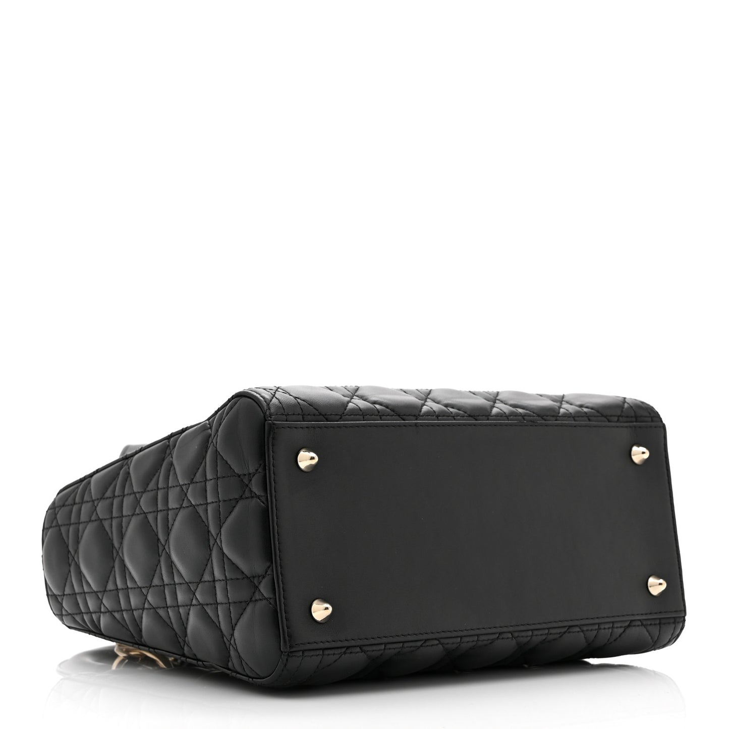 Lambskin Cannage Medium Lady Dior Black