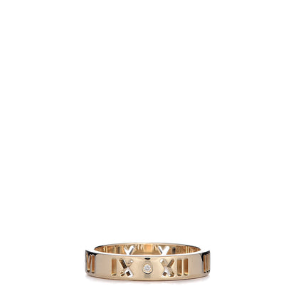 Tiffany 18K Yellow Gold Diamond Atlas Pierced Ring 47 4 1 of 4
