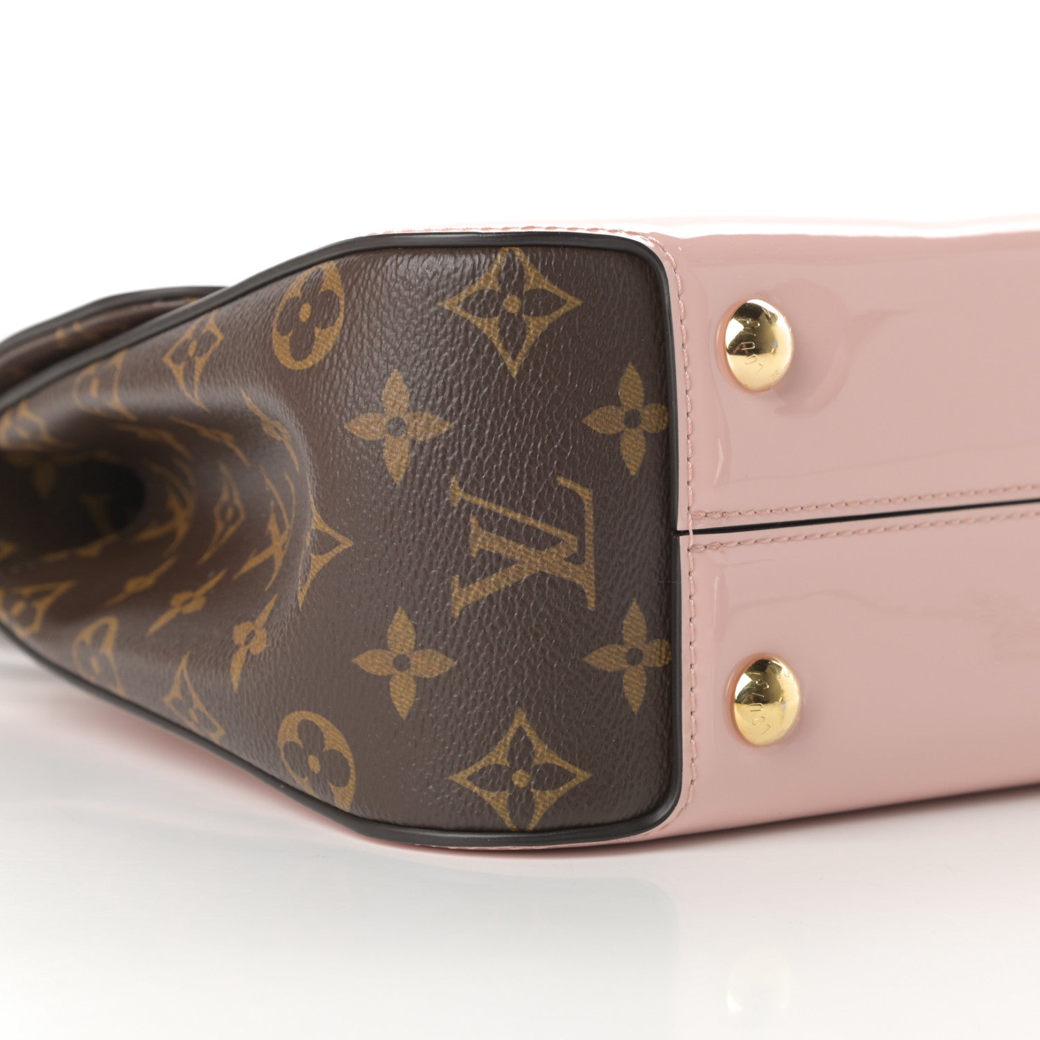 Louis Vuitton Patent Calfskin Monogram Cherrywood PM Rose Ballerine 9 of 12