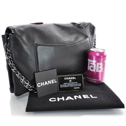 Chanel Lambskin Tweed Petals Flap Black 3 of 12