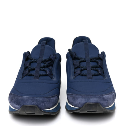 Hermes Technical Canvas Mens Miles Sneakers 43 Marine Black 2 of 9