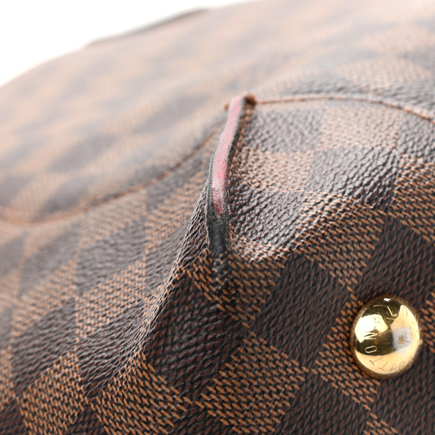 Louis Vuitton Damier Ebene Caissa Hobo Cherry 16 of 22
