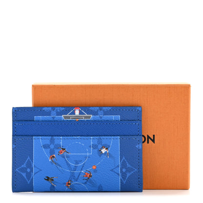 Louis Vuitton Monogram Double Card Holder Basketball Blue 7 of 7