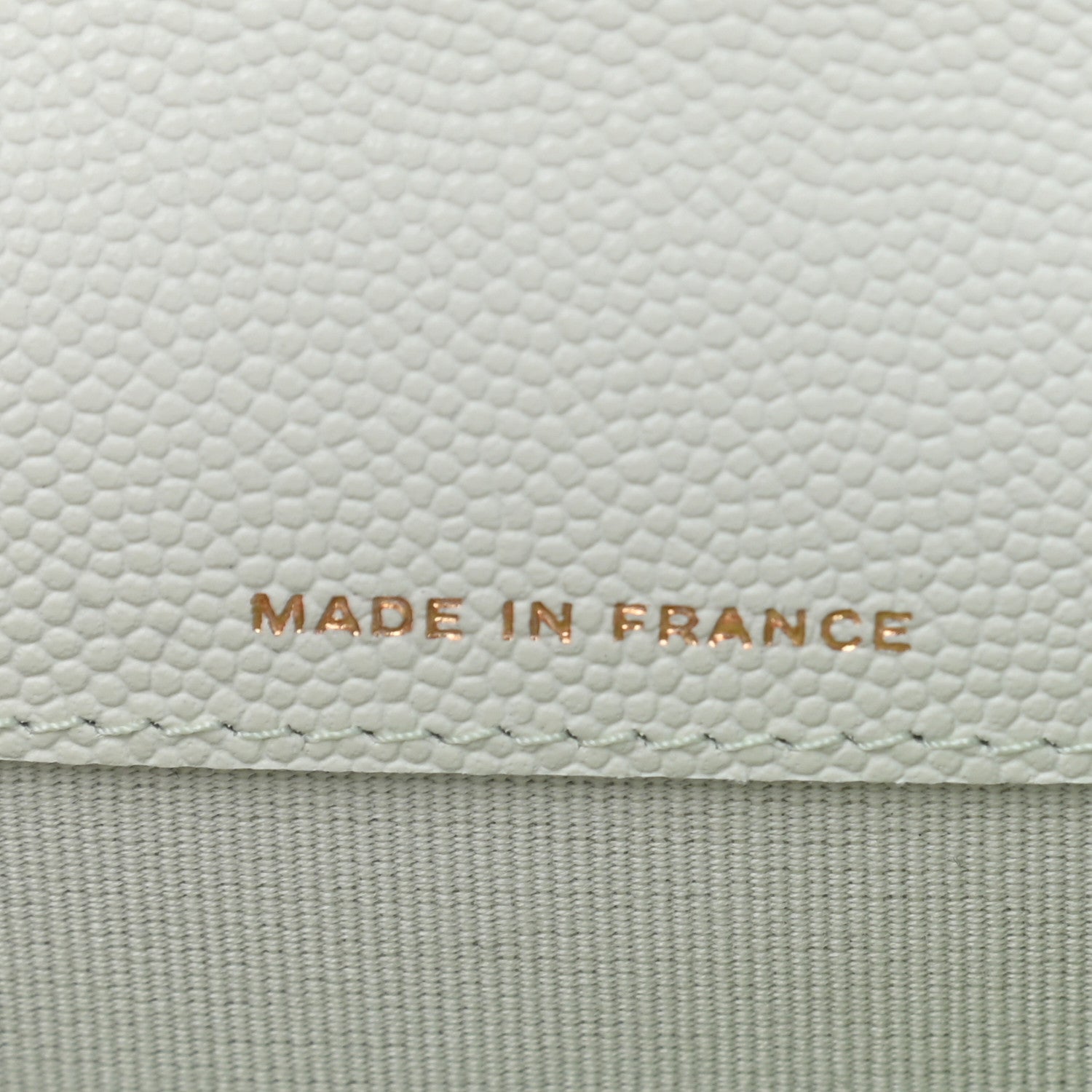 Chanel Caviar Quilted Flap Card Holder Wallet Light Green 7 of 9