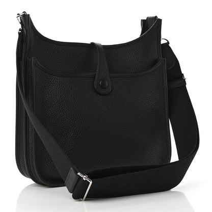 Hermes Taurillon Clemence Evelyne III PM Black 2 of 9