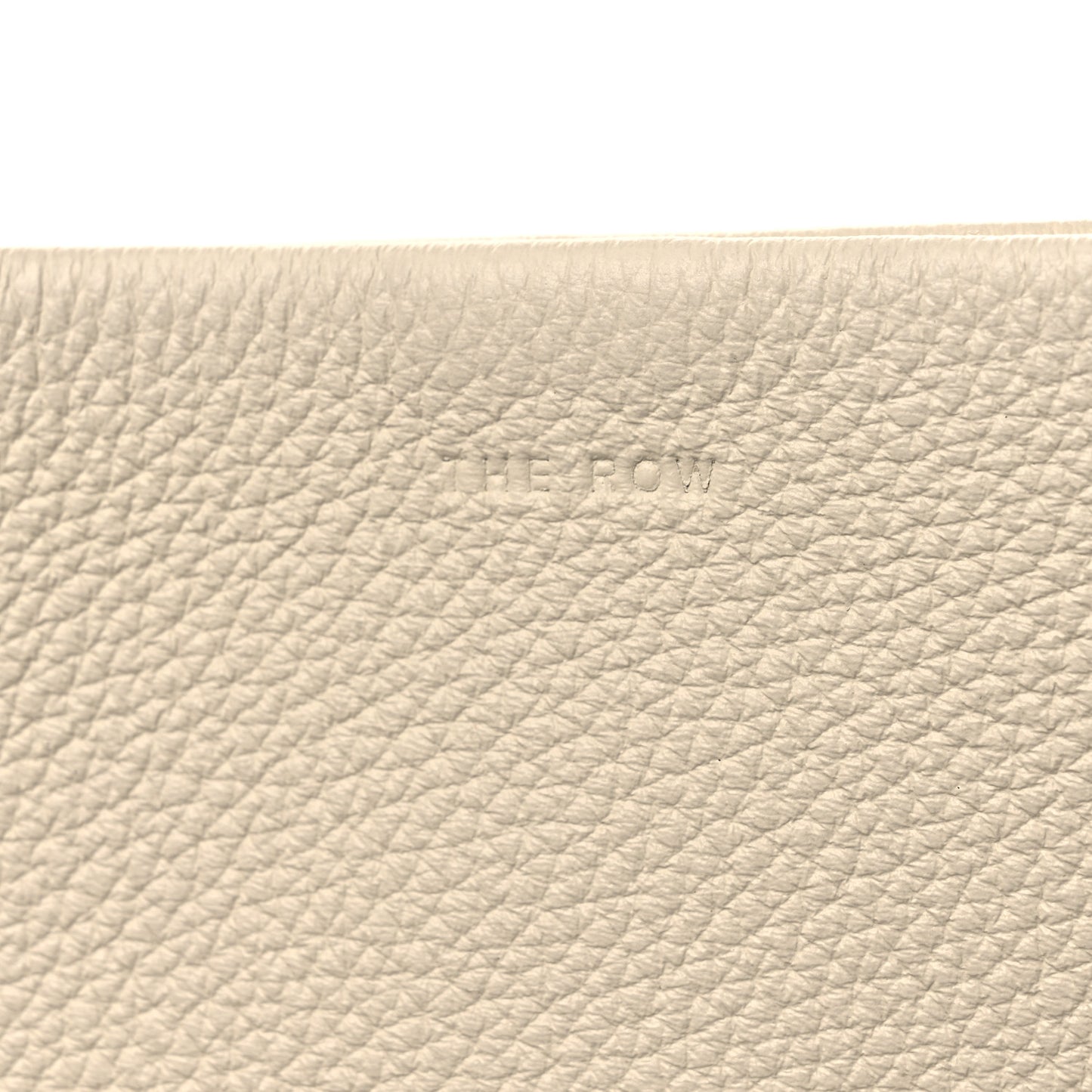 Grained Calfskin Small N/S Park Tote Ivory