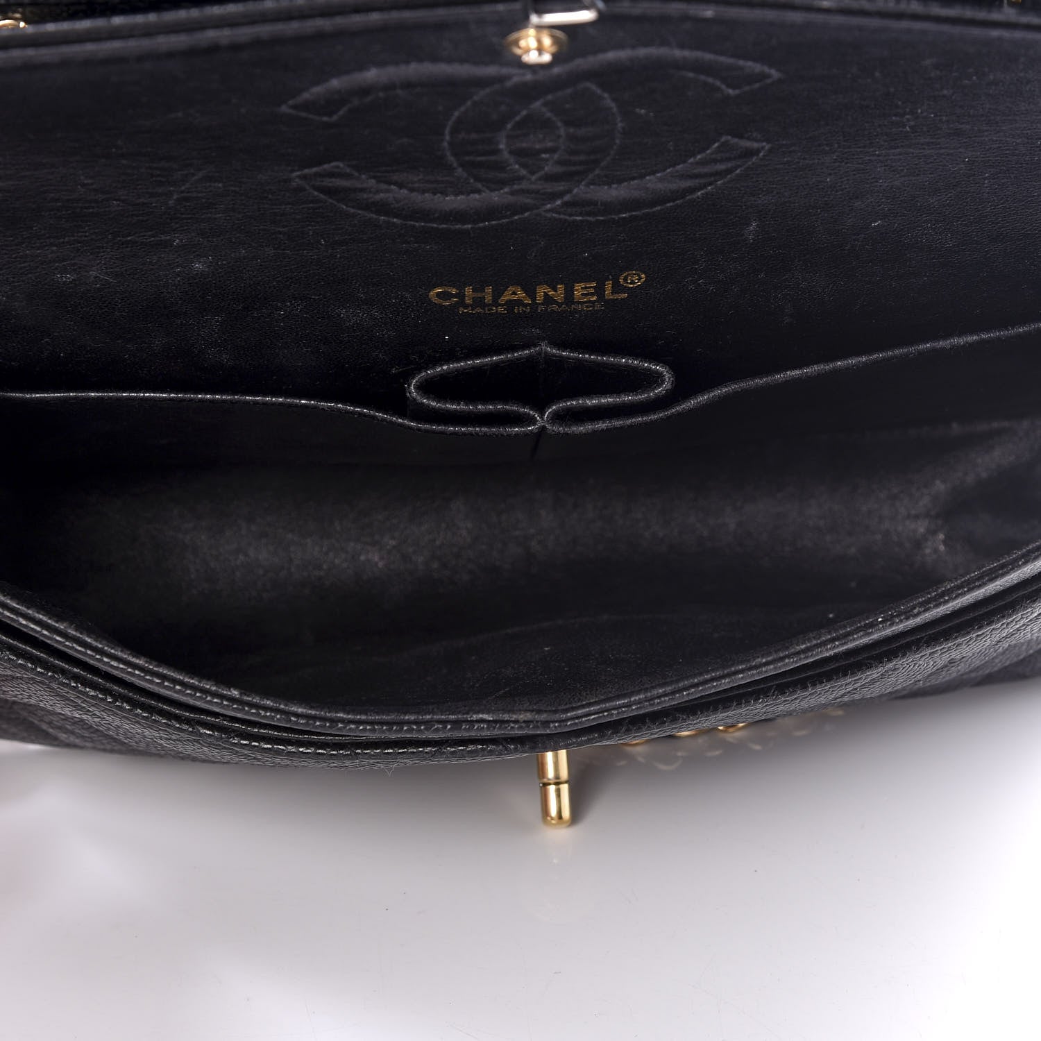 Chanel Caviar Quilted Medium Double Flap Black 4 of 12