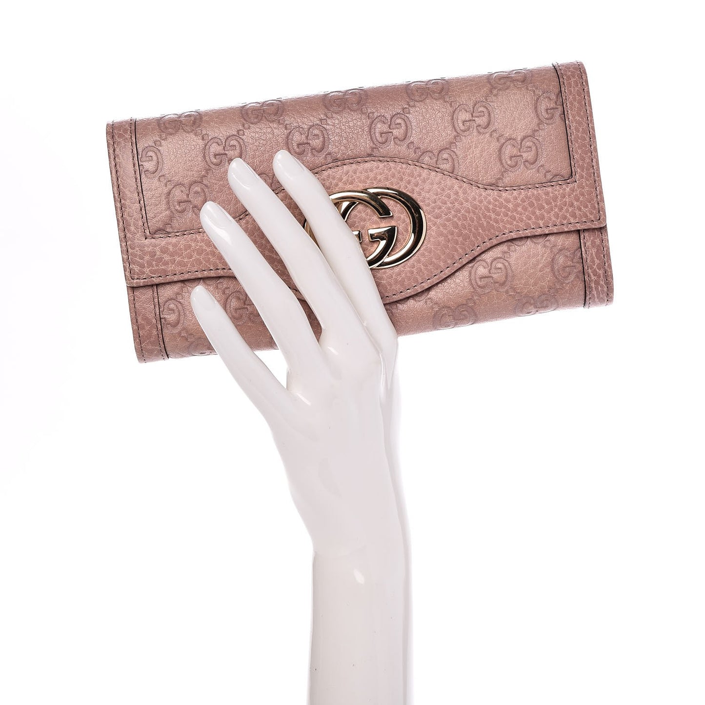 Guccissima Sukey Continental Wallet Pink