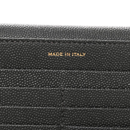Saint Laurent Grain De Poudre Monogram Uptown Wallet Storm 7 of 8