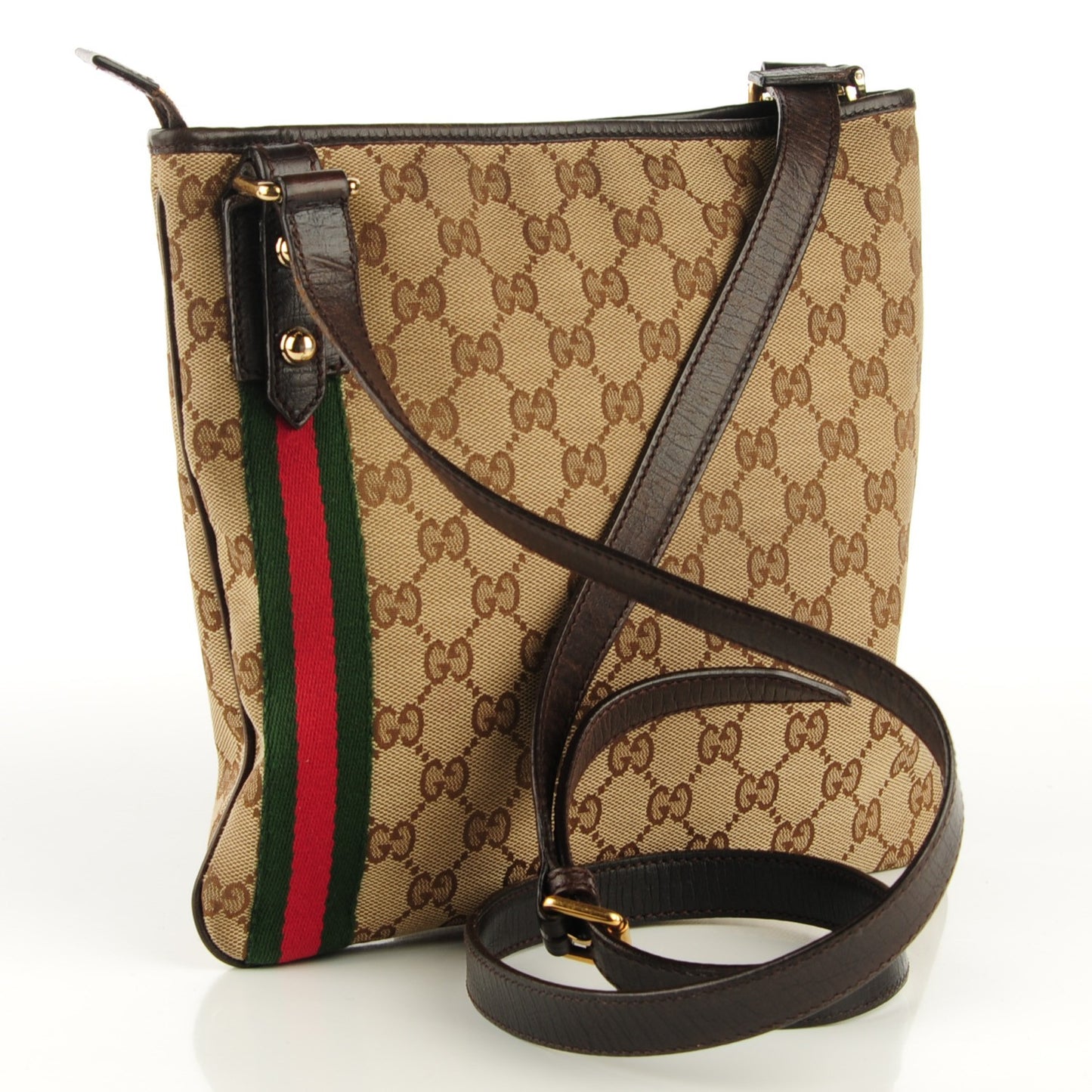 Monogram Web Jolicoeur Charms Messenger Dark Brown
