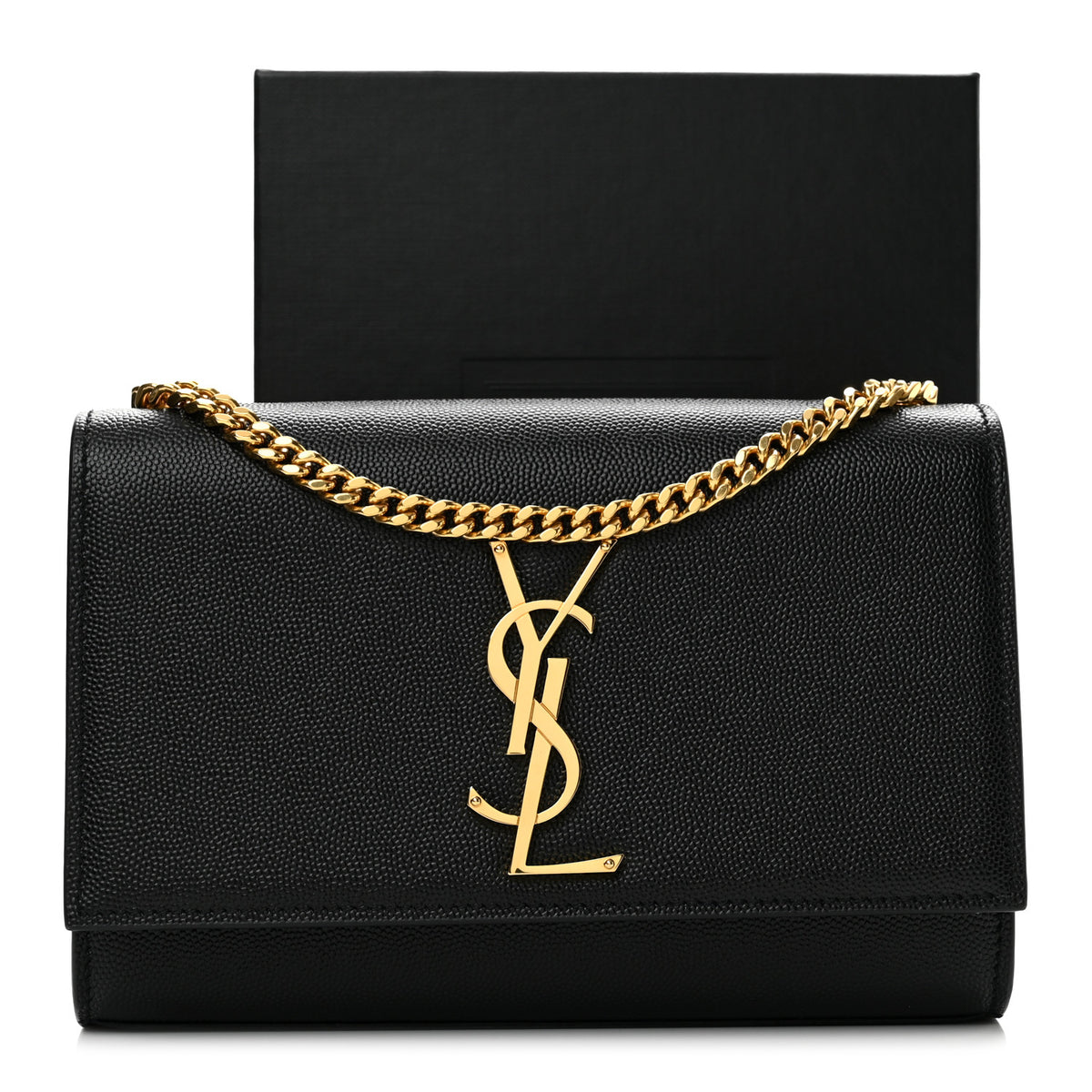 Grain De Poudre Small Monogram Kate Satchel Black