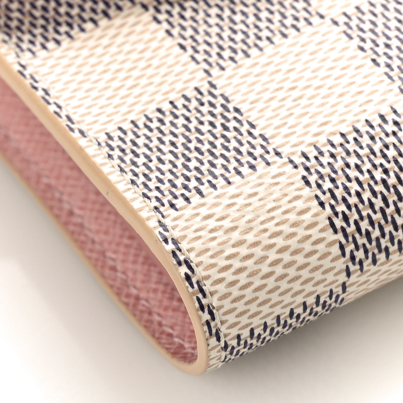 Louis Vuitton Damier Azur Victorine Wallet Rose Ballerine 7 of 9