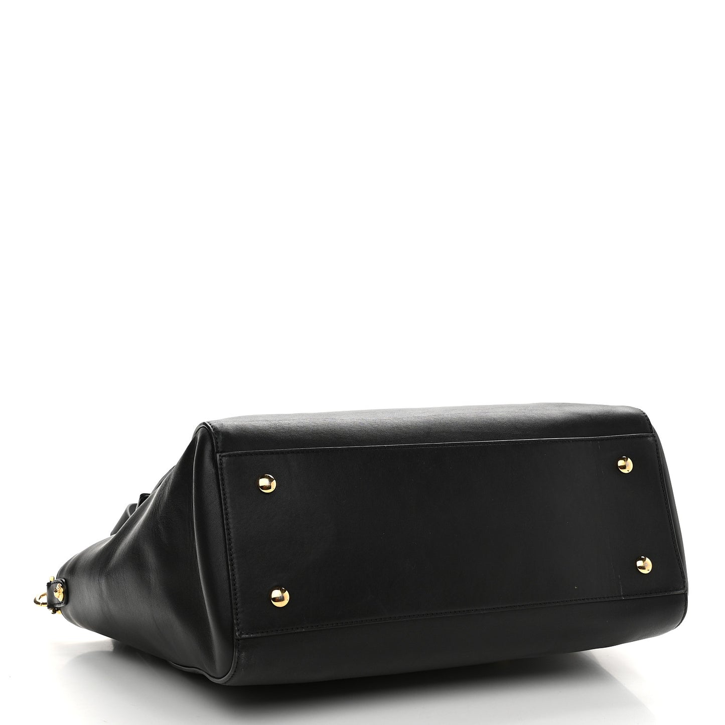 Calfskin Medusa Coin Tote Black