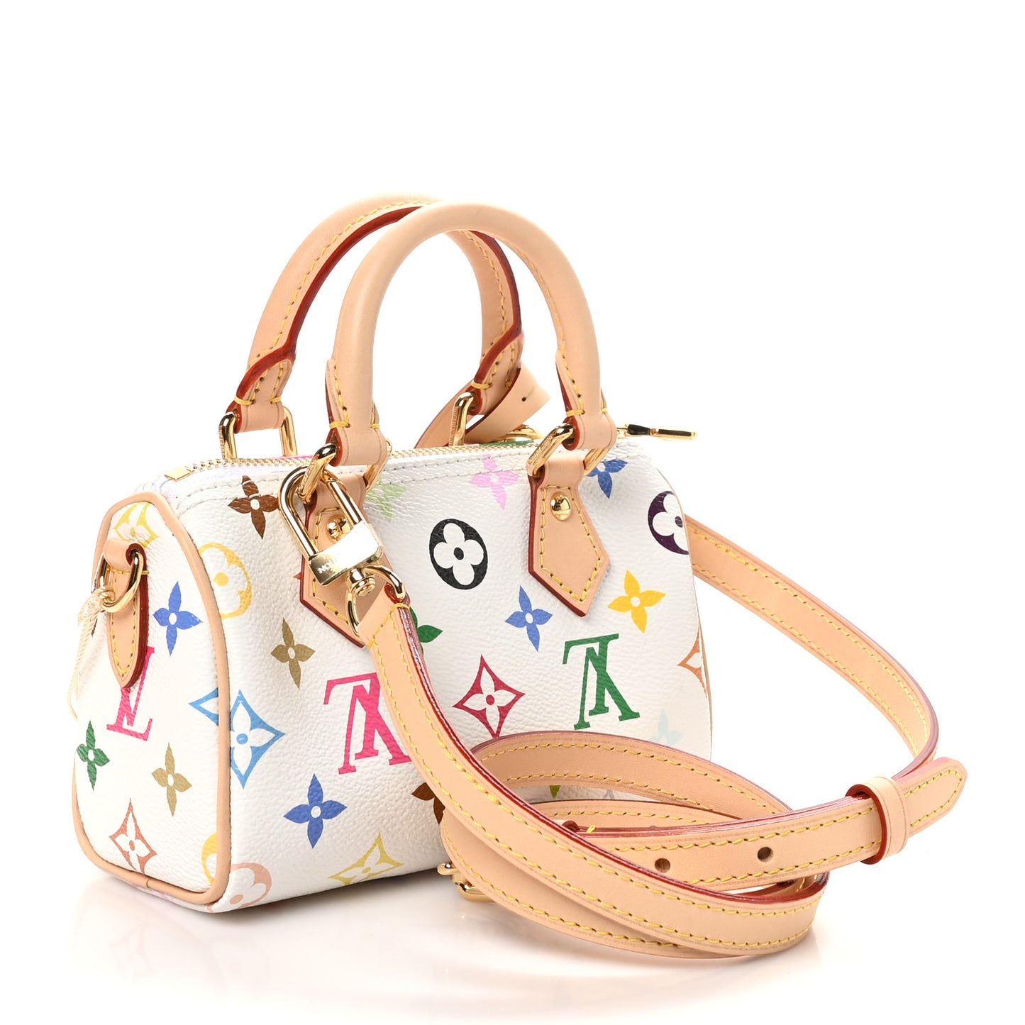 LV X TM Monogram Multicolor Nano Speedy White