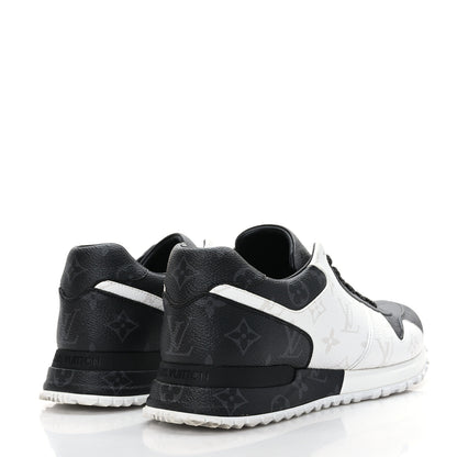 Louis Vuitton Calfskin Monogram Mens Run Away Sneakers 7 Gray 4 of 8