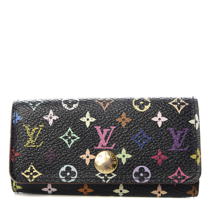 Louis Vuitton Monogram Multicolor Multicles 4 Key Holder Black 1 of 9