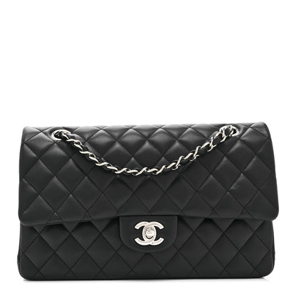 Chanel Lambskin Quilted Medium Double Flap Black 1 of 11
