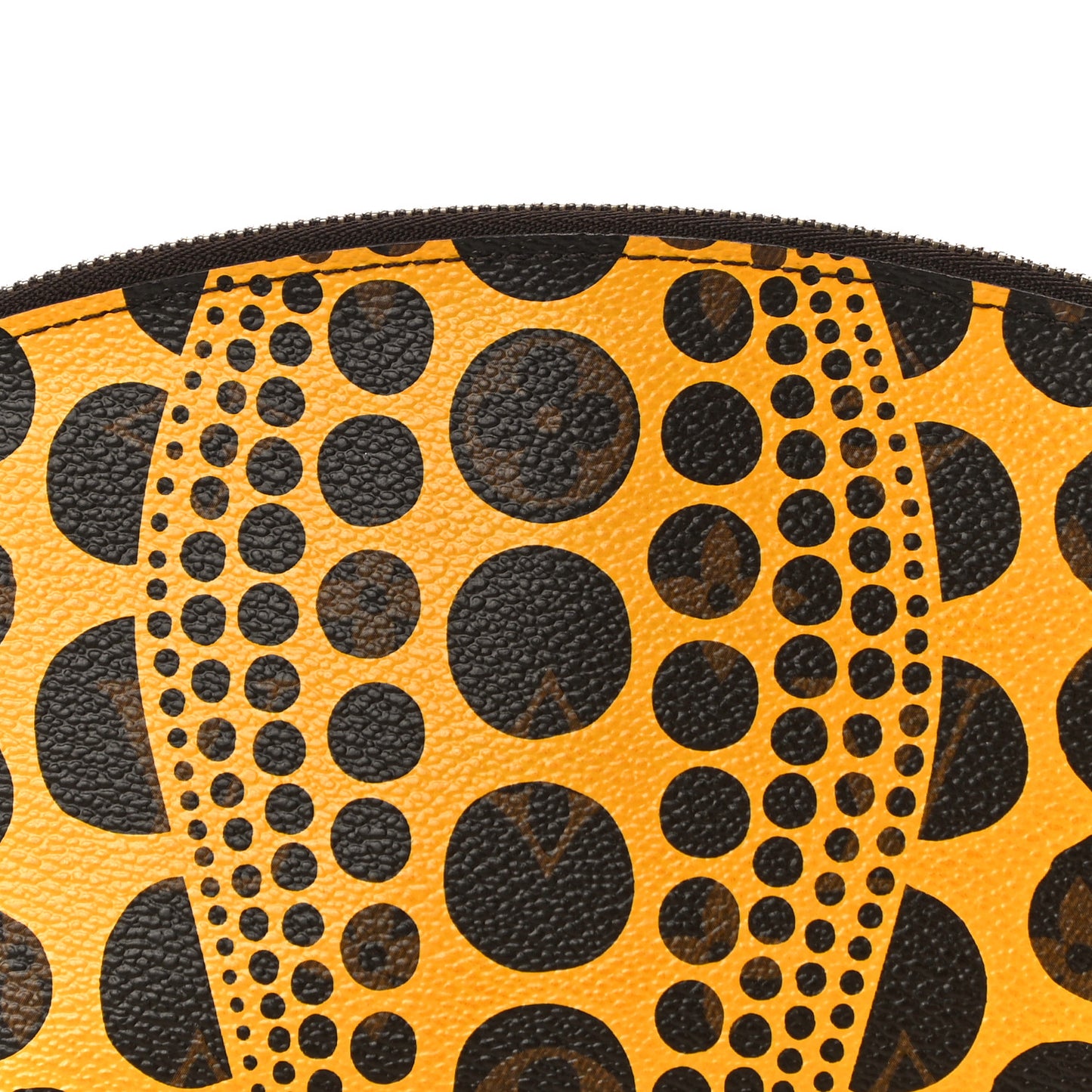 Monogram Kusama Pumpkin Dots Cosmetic Pouch Yellow