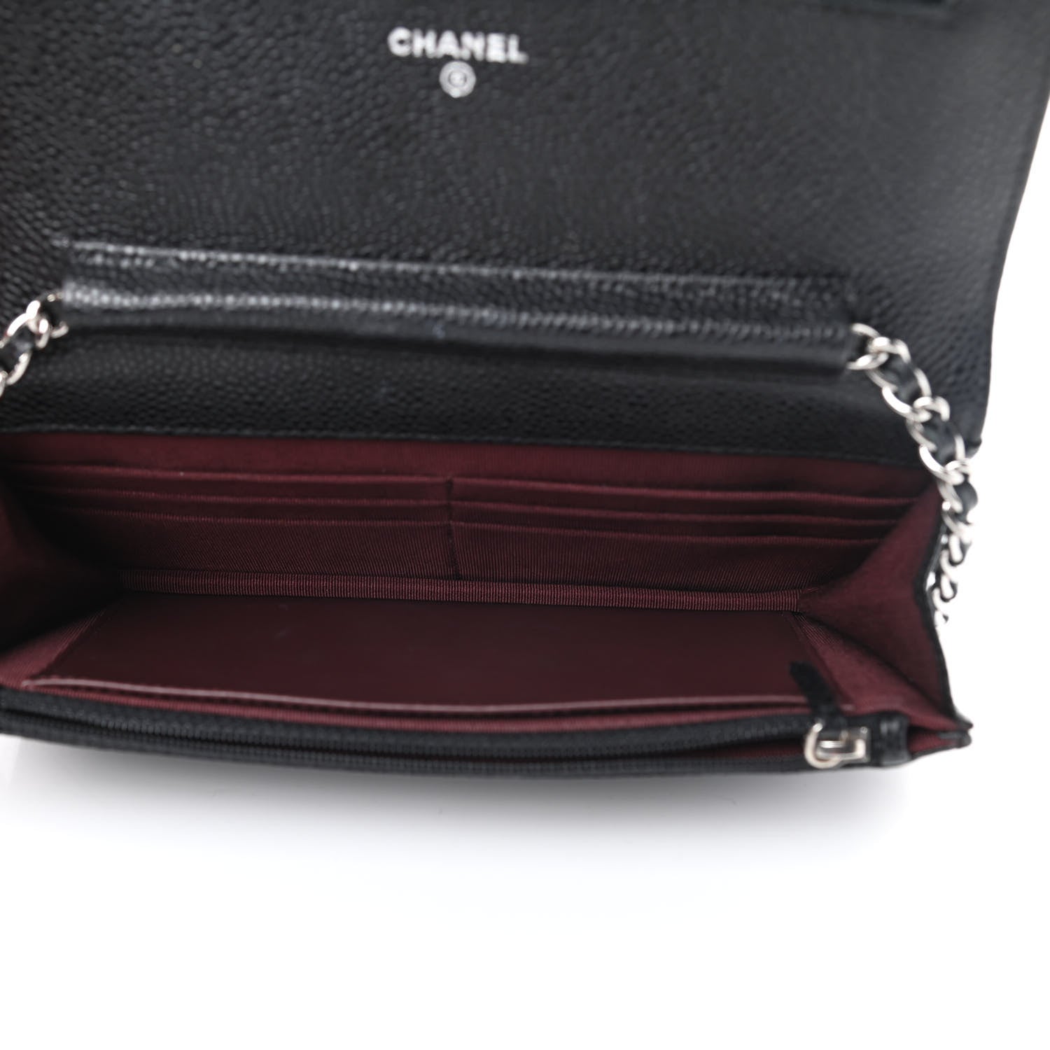 Chanel Caviar Quilted Wallet On Chain WOC Black 5 of 12