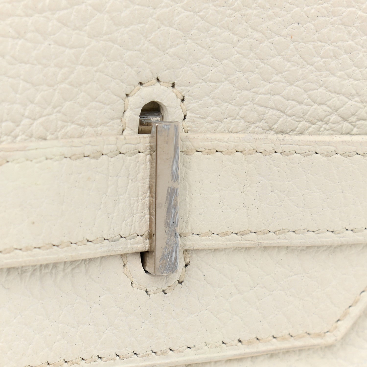Hermes Taurillon Clemence Birkin 35 White 16 of 24