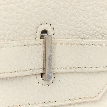 Hermes Taurillon Clemence Birkin 35 White 16 of 24