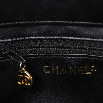 Chanel Patent Quilted Shoulder Bag Black 7 of 13