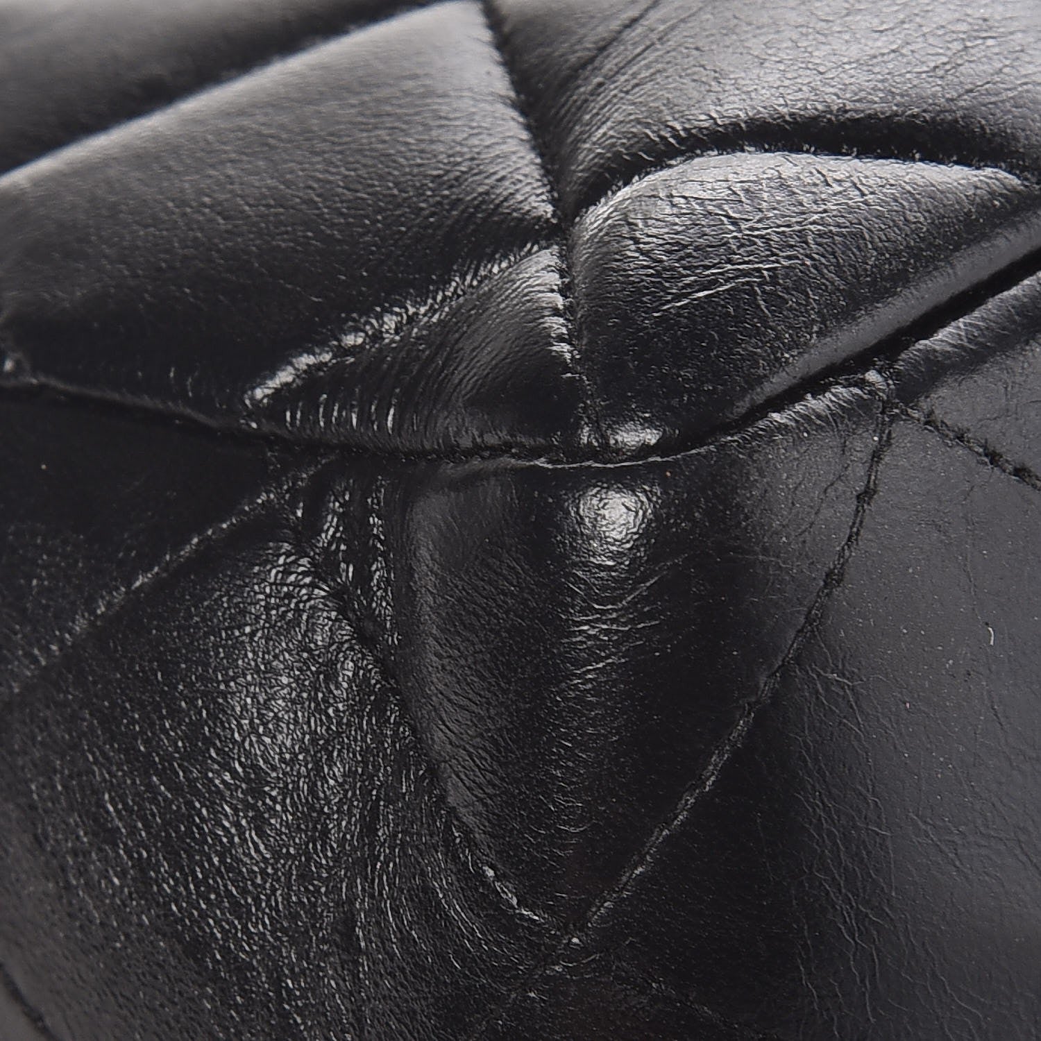 Chanel Lambskin Quilted Jumbo Single Flap Black 8 of 12