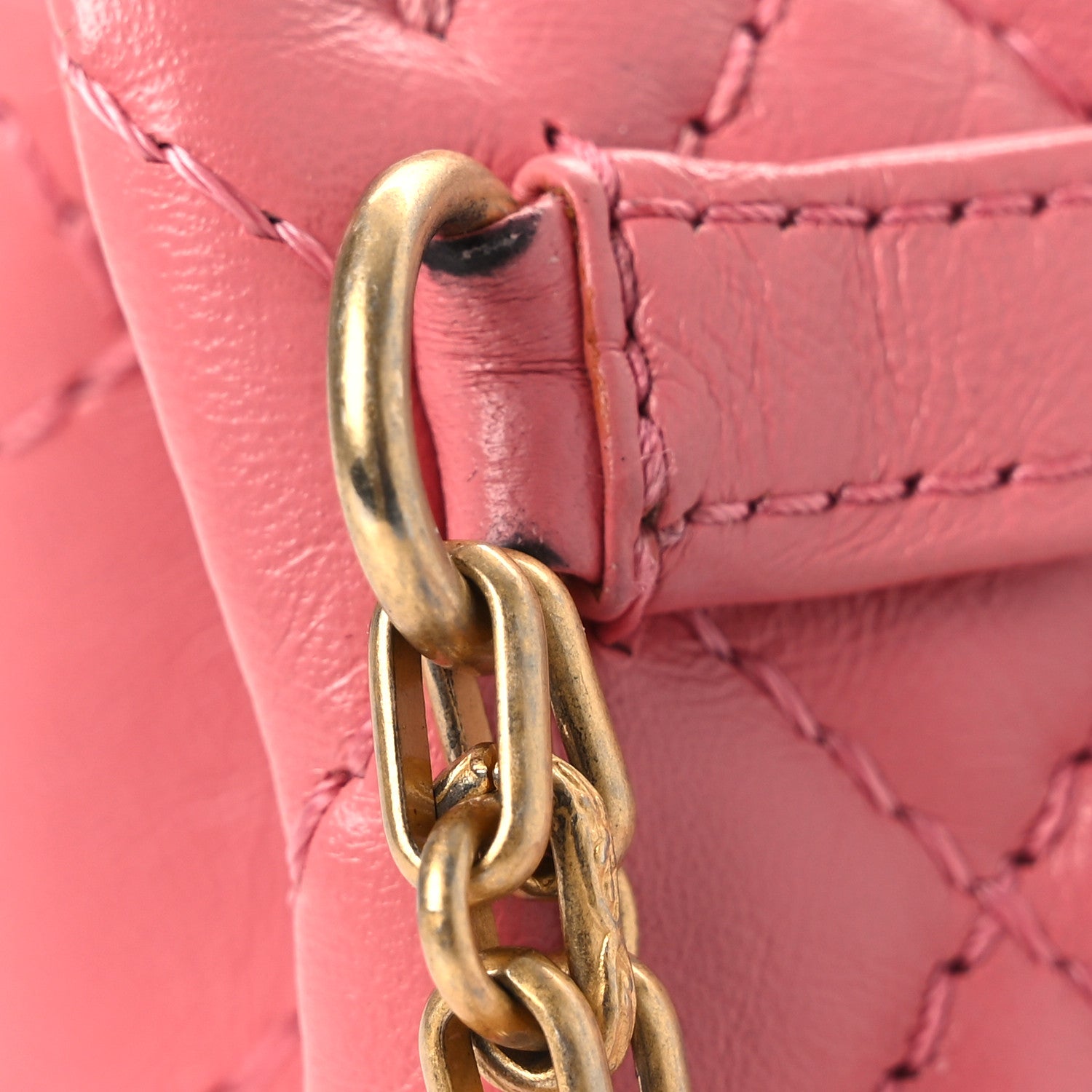 Chanel Aged Calfskin Quilted 2.55 Reissue Flap Belt Bag Pink 11 of 13