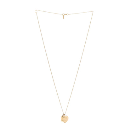 Tiffany 18K Yellow Gold Return To Tiffany Love Heart Tag Key Pendant Necklace 3 of 6