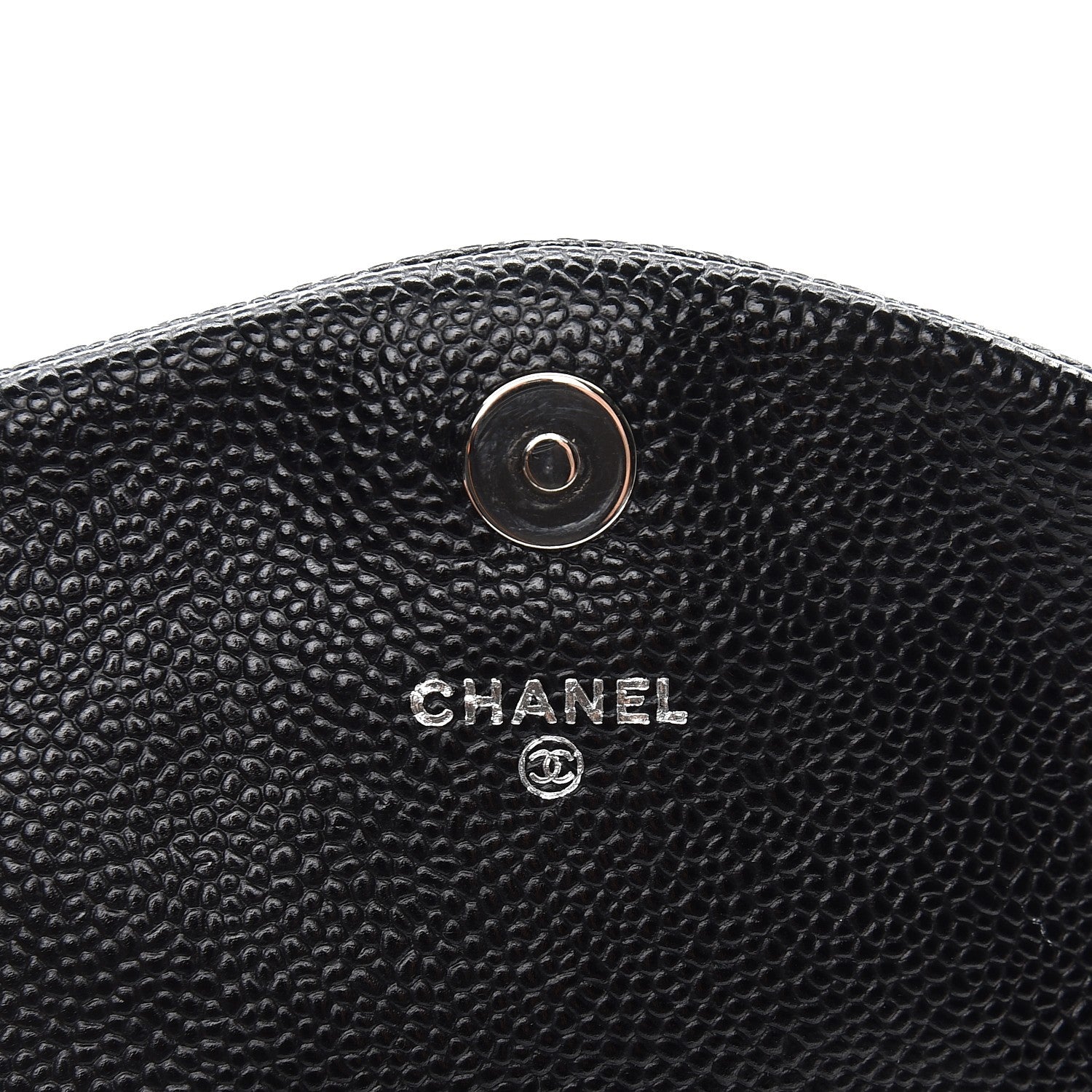 Chanel Caviar Half Moon Wallet On Chain WOC Black 6 of 8