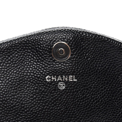Chanel Caviar Half Moon Wallet On Chain WOC Black 6 of 8