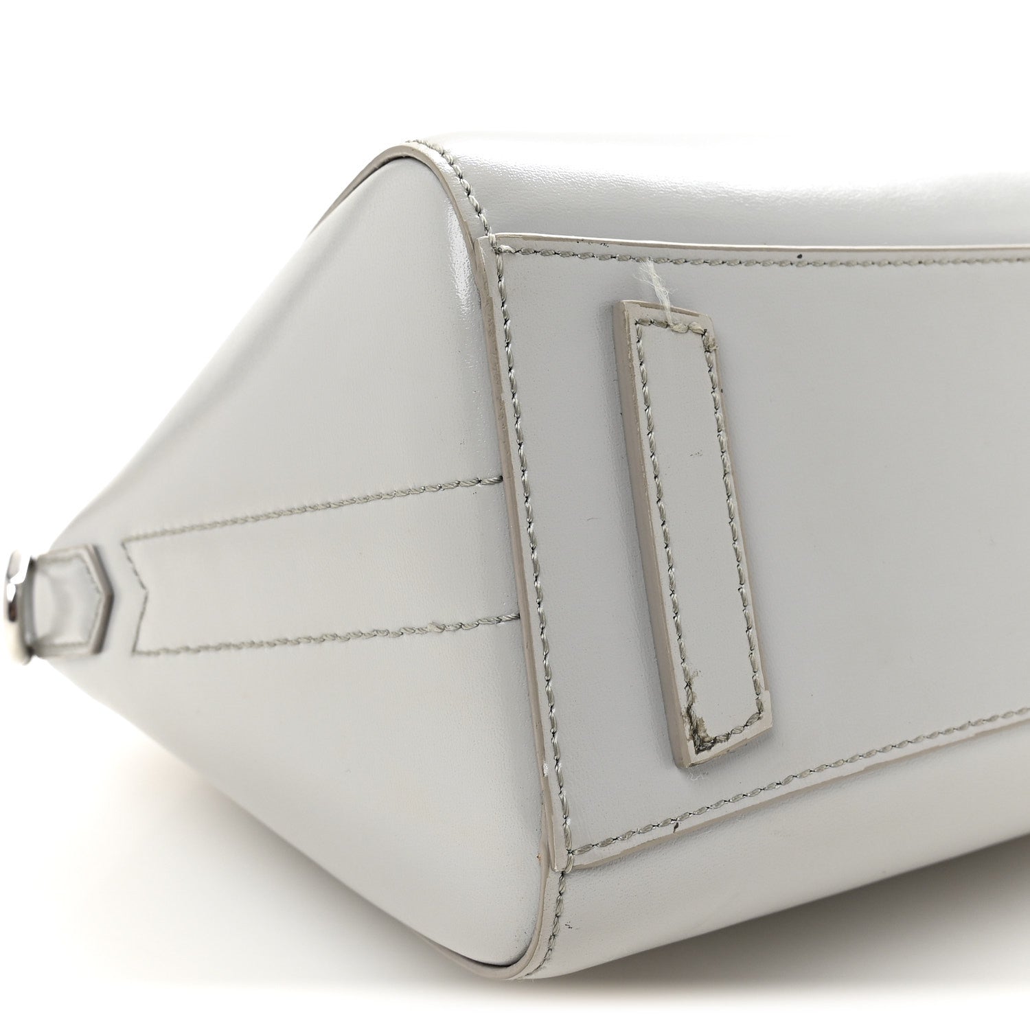 Givenchy Box Calfskin Mini Lock Antigona Shoulder Bag Medium Grey 8 of 9