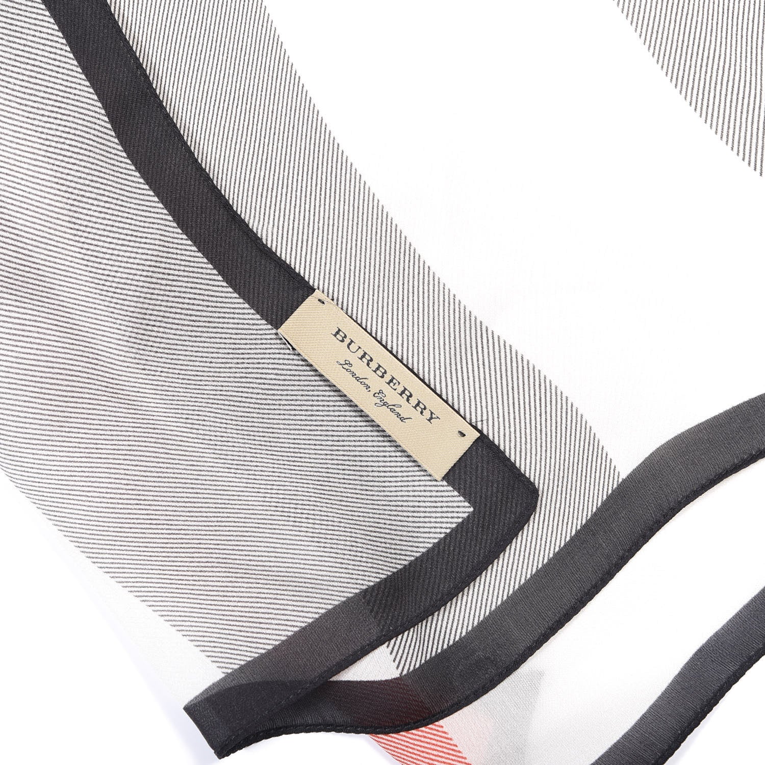 Burberry Silk Giant Heritage Scarf Stone 3 of 4