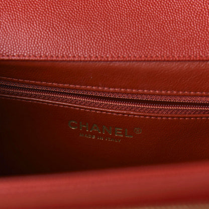 Chanel Caviar Quilted Large Business Affinity Flap Red 8 of 11