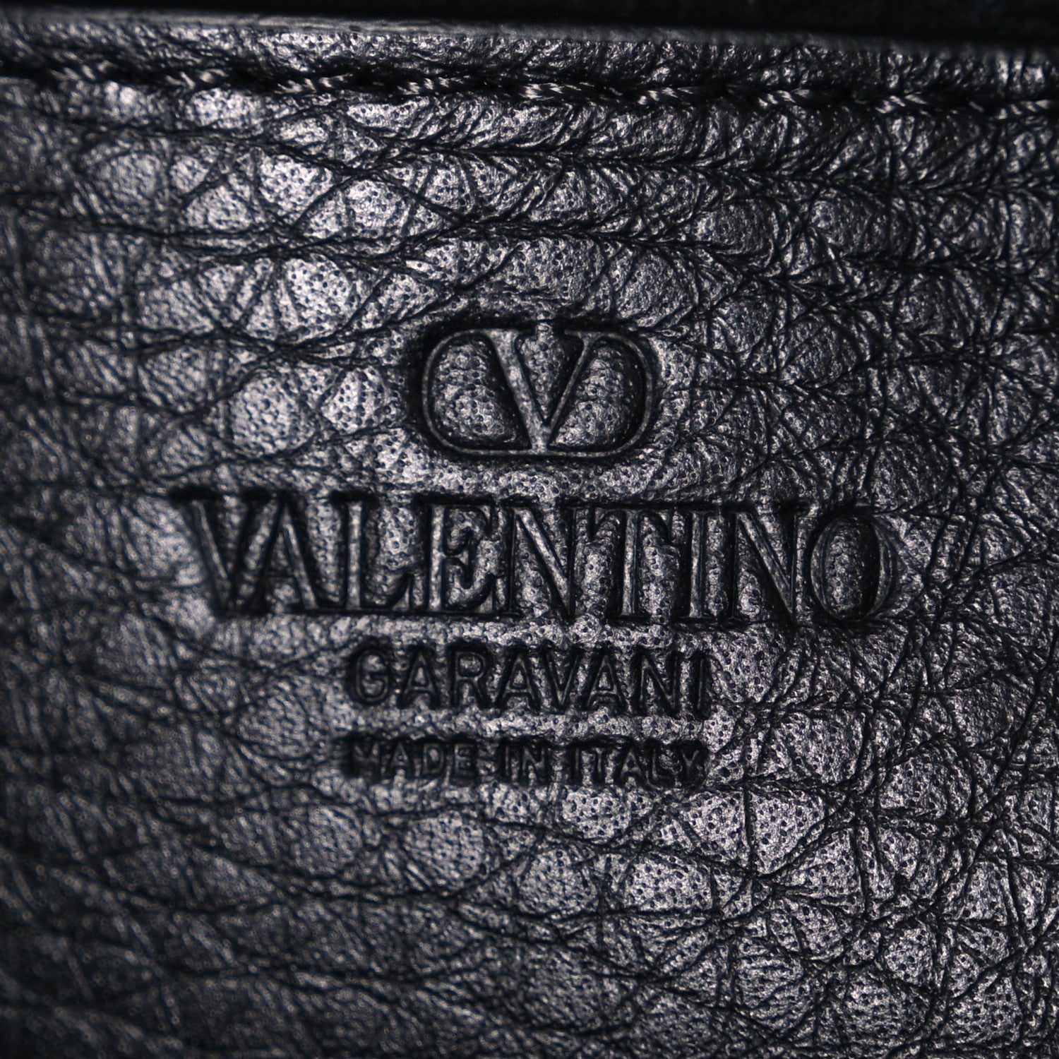 Valentino Garavani Pebbled Calfskin Monochrome Medium Rockstud Flip Lock Crossbody Bag Black 6 of 9