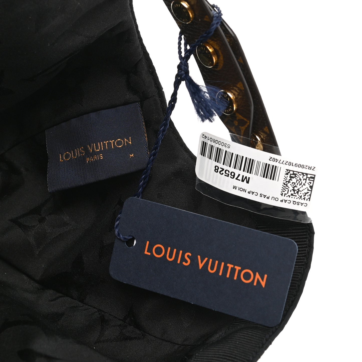 Polyester Silk Monogram LV Get Ready Cap M Black