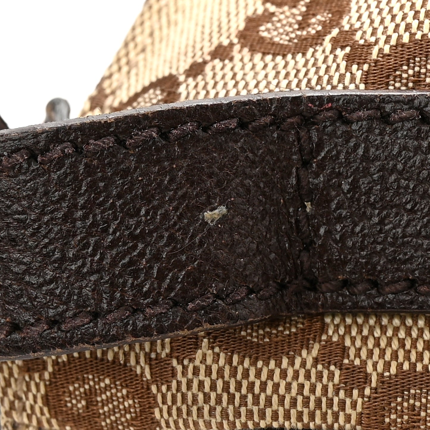 Monogram Flat Messenger Bag Dark Brown