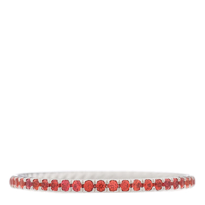 David Yurman Platinum Ruby 1.85mm Eden Eternity Band Ring 67 11.75 1 of 4