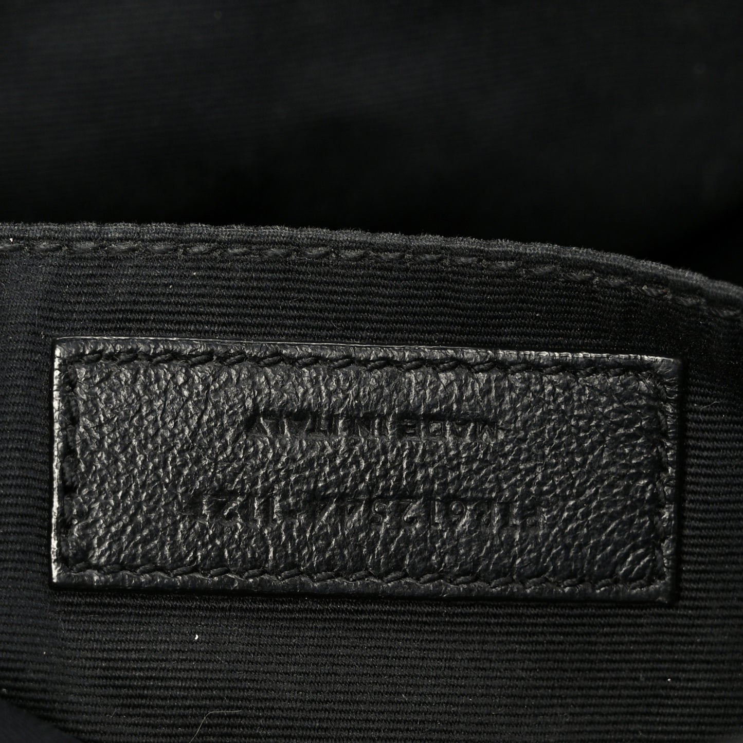 Calfskin Matelasse Monogram Monochrome Lou Camera Bag Black