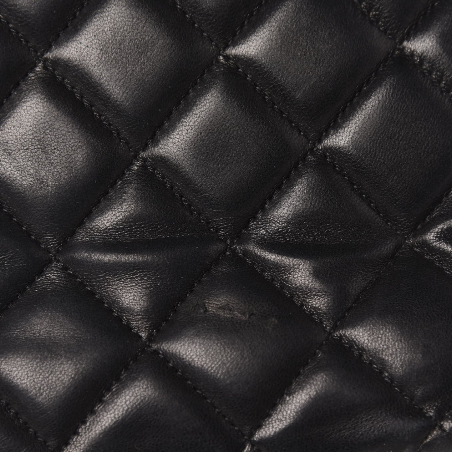 Lambskin Quilted Maxi Double Flap Black