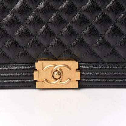 Chanel Caviar Quilted New Medium Boy Flap Black 10 of 11
