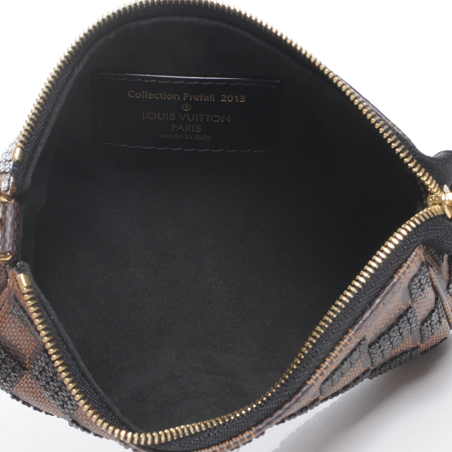 Damier Paillettes Mini Pochette Accessories Black