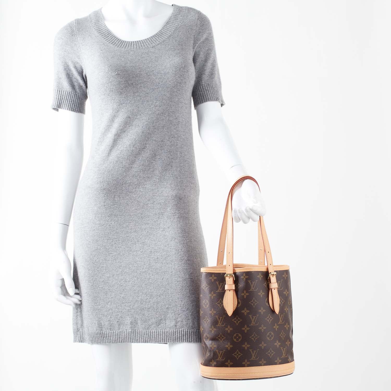 Louis Vuitton Monogram Petit Bucket 23 2 of 13