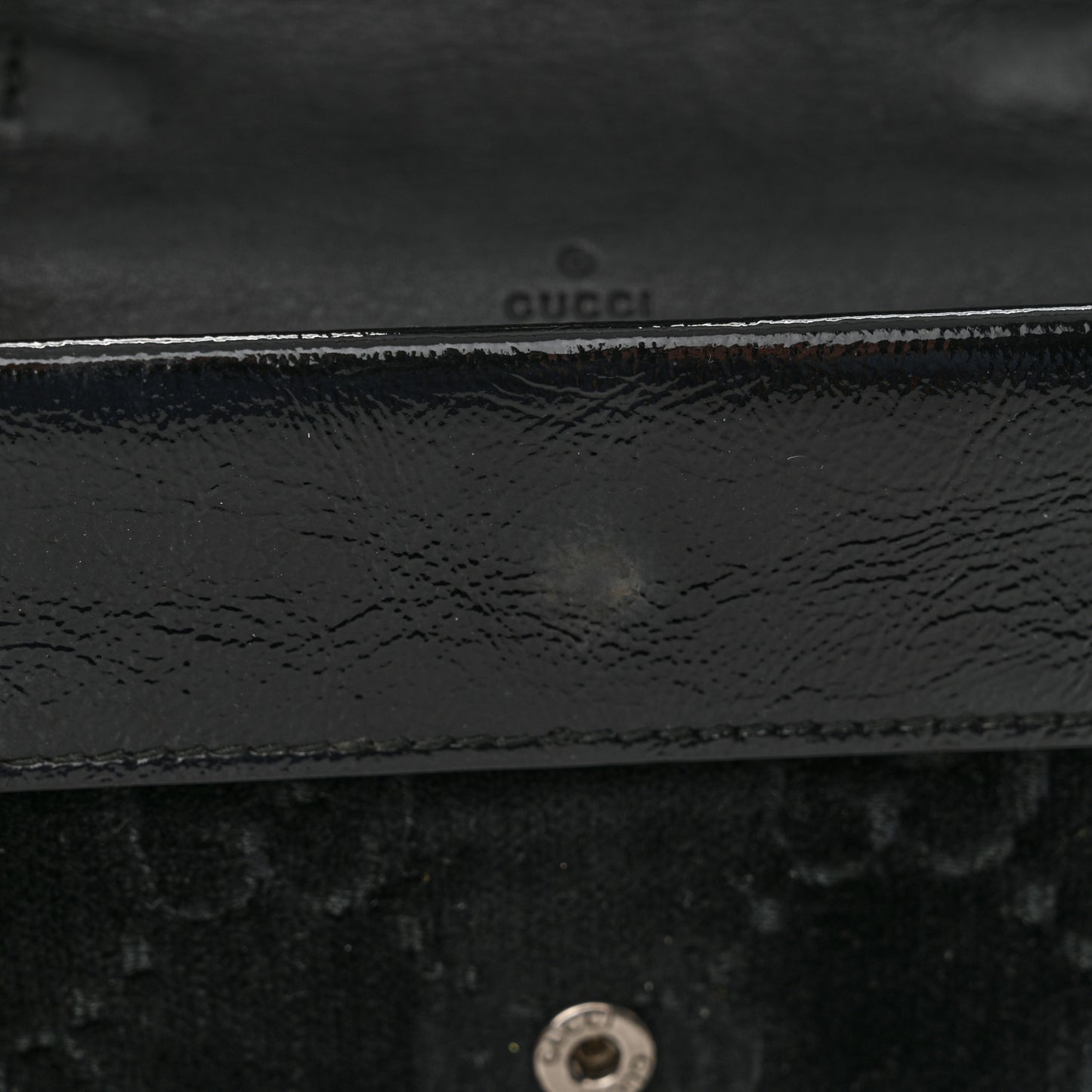 Velvet GG Monogram Super Mini Dionysus Shoulder Bag Black