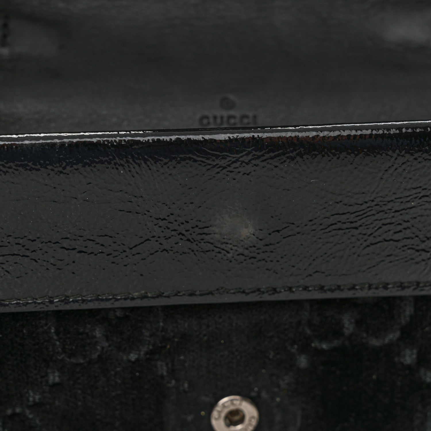 Gucci Velvet GG Monogram Super Mini Dionysus Shoulder Bag Black 12 of 12