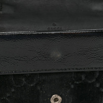 Gucci Velvet GG Monogram Super Mini Dionysus Shoulder Bag Black 12 of 12