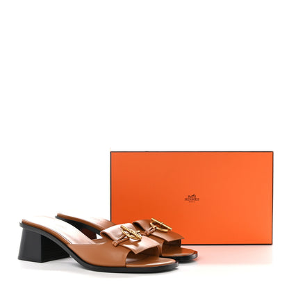 Hermes Calfskin Ilot 50 Sandals 40.5 Naturel 10 of 10