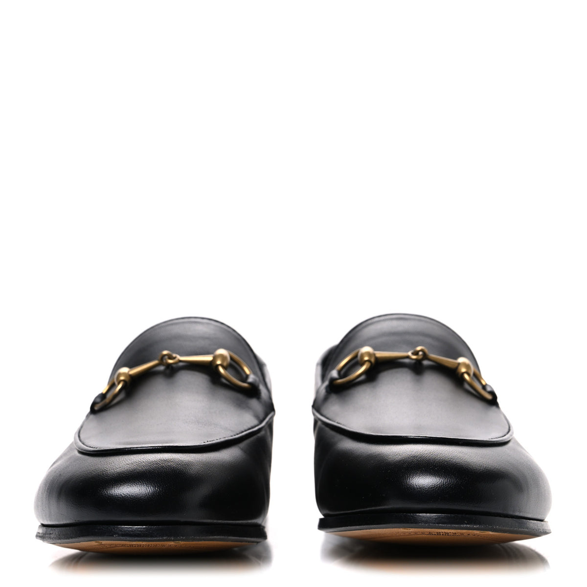 Gucci Lambskin Womens Brixton Horsebit Loafers 38 Black 3 of 11