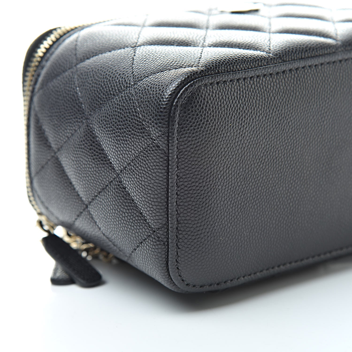 Chanel Caviar Quilted Small Vanity Case With Chain Black 9 of 11
